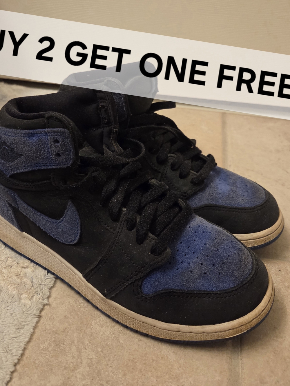 BUY 2 GET ONE FREE* Nike Air Jordan 1 Retro High OG Royal Reimagine Size 8w/6.5y